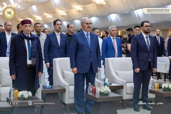 وزير التعليم العالي والبحث العلمي يشارك في تدشين مشروع الـ 2000 وحدة سكنية بمدينة درنة درنة
